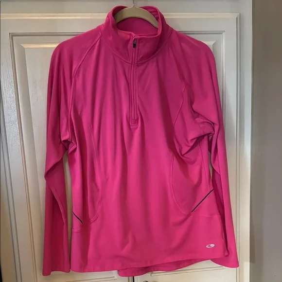 Champion C9 Quarter 1/4 Zip Run Athletic Tops Long Sleeve Set of 2 sz Large - Picture 2 of 16